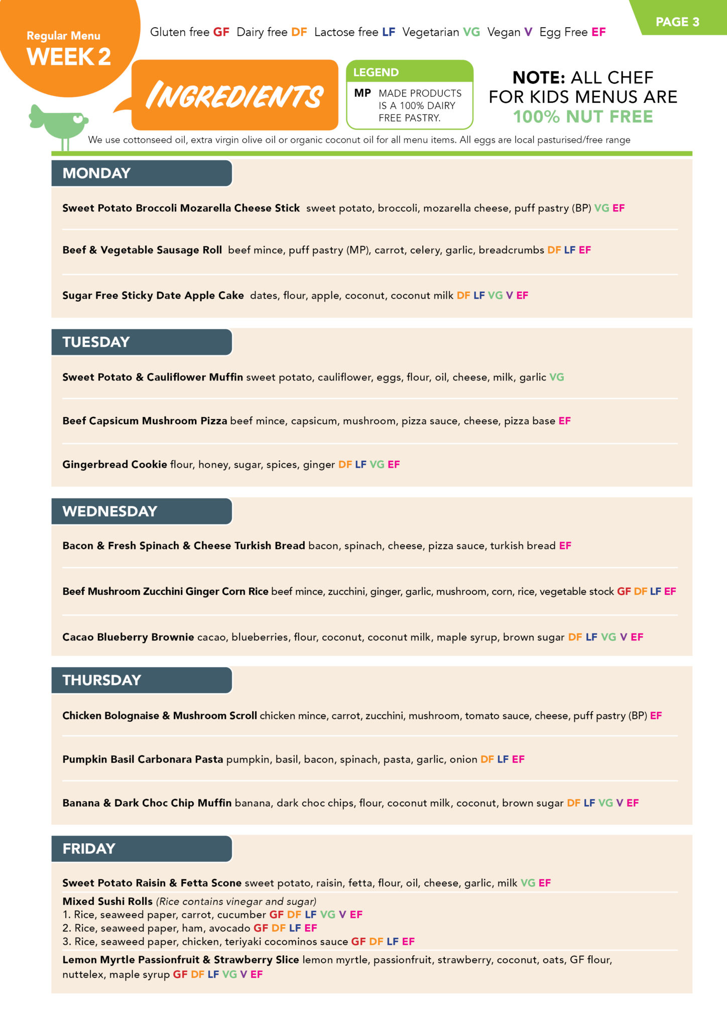 Cfk Daily Ingredients Booklet Reg & Dietary 2022 20232